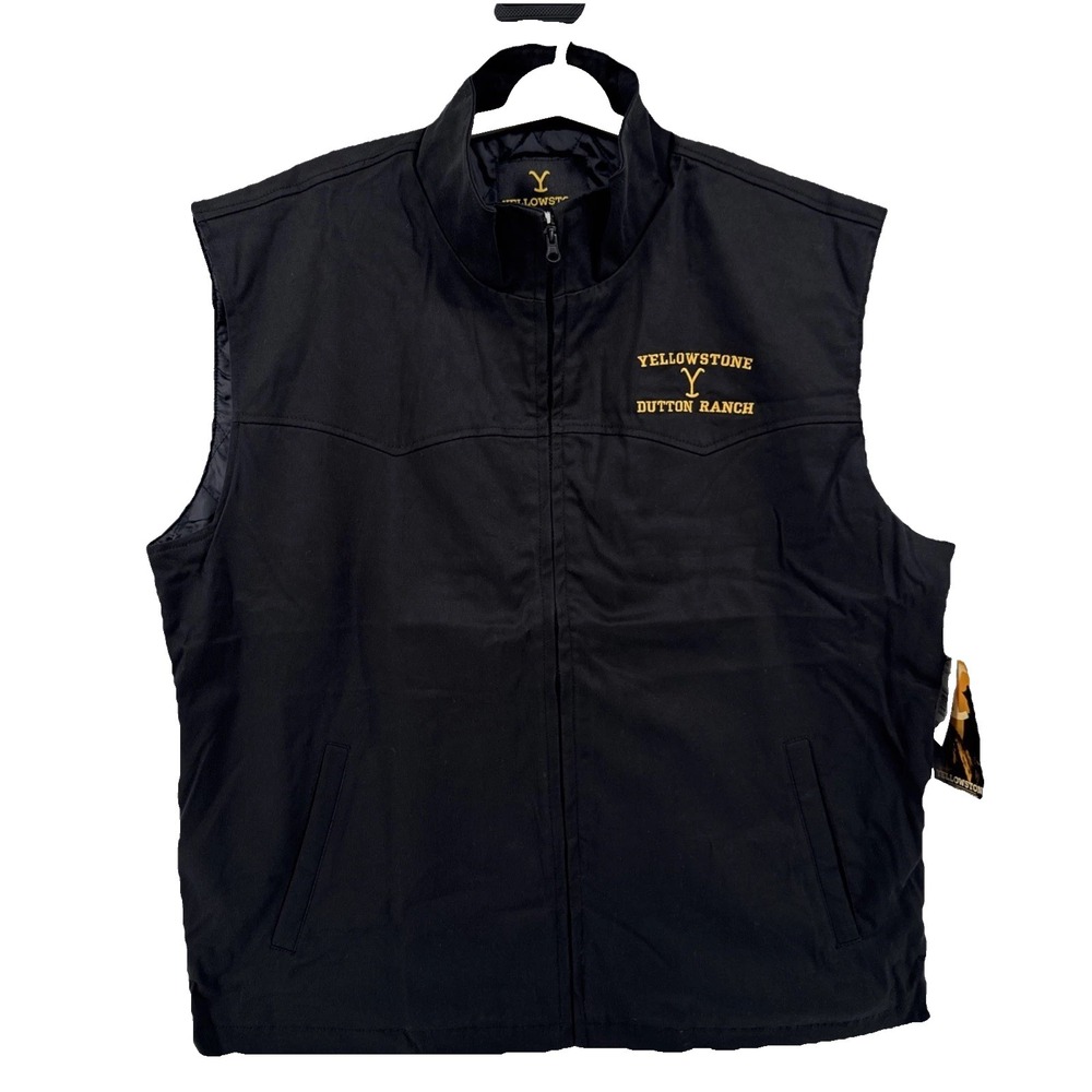 Yellowstone Dutton Ranch Men's Vest Jacket Brown Size 3XL Western Cowboy NWT